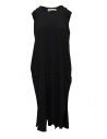 QBISM abito smanicato in cotone nero acquista online STYLE C BLACK JERSEY SQUARE