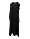 QBISM abito smanicato in cotone nero STYLE C BLACK JERSEY SQUARE prezzo