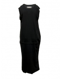 QBISM sleeveless dress in black cotton