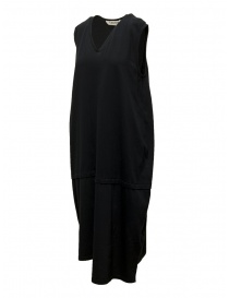 QBISM long black V-neck sleeveless dress price