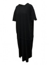 QBISM black off-the-shoulder hem long dress STYLE E BLACK JERS.ASYMMETRICA price