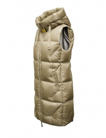 Parajumpers Zuly long padded vest in beige womens vests price