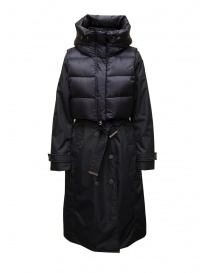 Womens coats online: Parajumpers Dawn trench coat + down jacket