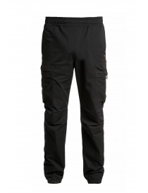 Mens trousers online: Parajumpers Rescue Zander black multipocket pants