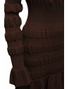 FETICO vestito midi elasticizzato a coste marrone FTC234-0709 DARK BROWN prezzo