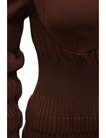 FETICO brown ribbed stretch midi dress womens dresses buy online