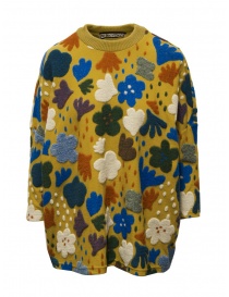 M.&Kyoko maglia senape a grandi fiori colorati BCA01499WA MUSTARD 22 order online