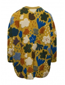 M.&Kyoko mustard sweater with large colored flowers price