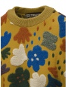 M.&Kyoko mustard sweater with large colored flowers shop online women s knitwear