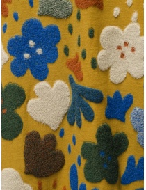M.&Kyoko mustard sweater with large colored flowers women s knitwear buy online