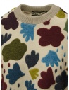 M.&Kyoko beige sweater with large colored flowers shop online women s knitwear