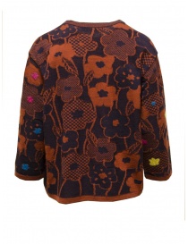M.&Kyoko blue and rust floral pullover sweater buy online
