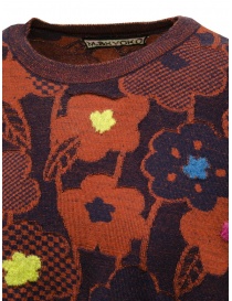 M.&Kyoko blue and rust floral pullover sweater women s knitwear buy online