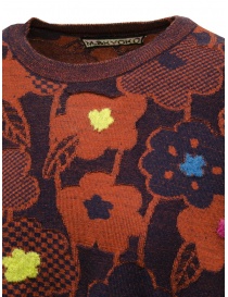 M.&Kyoko maglia pullover a fiori blu e ruggine maglieria donna acquista online