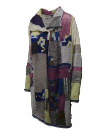 M.&Kyoko long multicolored cardigan in fine wool price