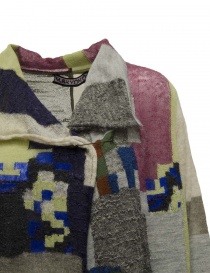 M.&Kyoko long multicolored cardigan in fine wool buy online