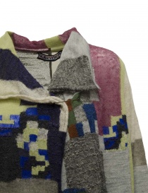 M.&Kyoko long multicolored cardigan in fine wool