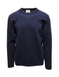 S.N.S. Herning pullover dritto in lana blu 275-22R MANUAL BLUE