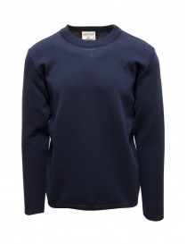 Men s knitwear online: S.N.S. Herning straight pullover in blue wool