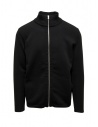 S.N.S Herning zip-up cardigan in black wool buy online 273-00L BLACK VOID