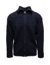 S.N.S. Herning blue fisherman cardigan with zip buy online 175-00L MANUAL BLUE