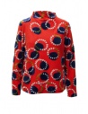 M.&Kyoko red sweater with blue velvet circles buy online BCA01493WA RED 12
