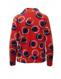 M.&Kyoko red sweater with blue velvet circles