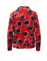 M.&Kyoko red sweater with blue velvet circles shop online women s knitwear