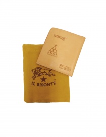 Light brown leather Il Bisonte wallet buy online