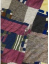 M.&Kyoko grey patchwork scarf in fine wool shop online scarves