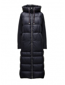 Womens coats online: Parajumpers Halisa black padded hybrid coat