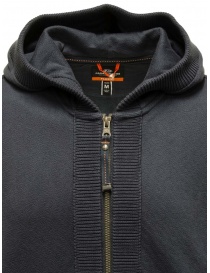 Parajumpers Wilton sweater with zip and hood in dark avio