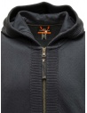 Parajumpers Wilton sweater with zip and hood in dark avio shop online men s knitwear