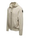 Parajumpers Wilton maglia con zip e cappuccio bianca naturaleshop online maglieria uomo