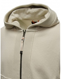 Parajumpers Wilton maglia con zip e cappuccio bianca naturale maglieria uomo acquista online