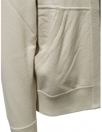 Parajumpers Wilton maglia con zip e cappuccio bianca naturale maglieria uomo prezzo