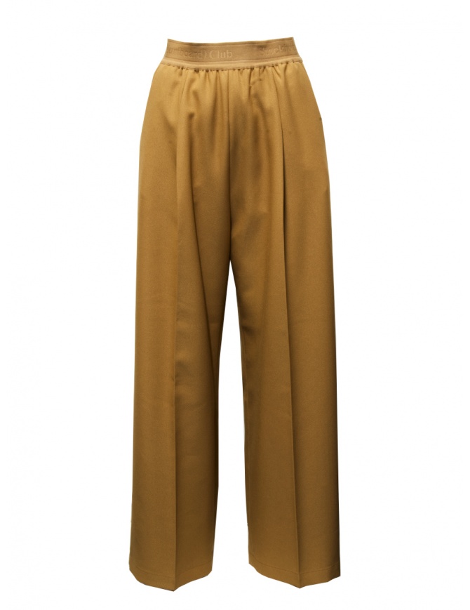 Stockholm Surfboard Club Elaine beige wide leg trousers EW5B49 CAMEL ELAINE womens trousers online shopping