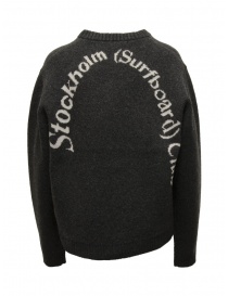 Stockholm Surfboard Club pullover nero con scritta logo acquista online