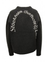 Stockholm Surfboard Club black pullover with logo writing shop online women s knitwear