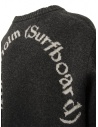 Stockholm Surfboard Club black pullover with logo writing KNM2B90 BLACK KNIT SWEAT price