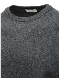 Monobi French Terry pullover in cashmere grigio granito maglieria uomo acquista online