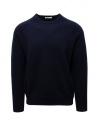 Monobi French Terry pullover blu scuro in cashmere acquista online 14287516 BELUGA 20291