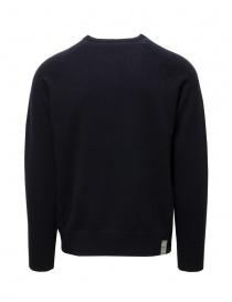 Monobi French Terry dark blue cashmere pullover buy online