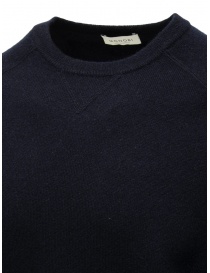 Monobi French Terry pullover blu scuro in cashmere prezzo