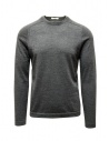 Monobi Jersey Stitch grey thin cashmere sweater buy online 14289516 GRANIT 20293