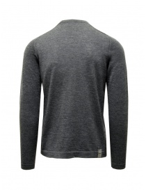 Monobi Jersey Stitch maglione in cashmere sottile grigio