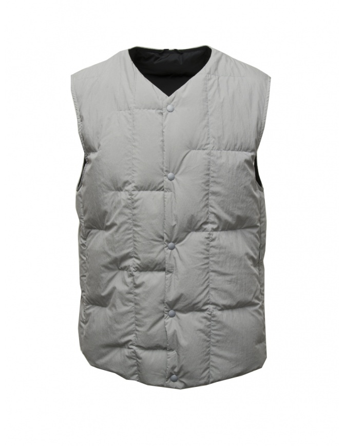 Monobi Eco Pop sustainable light grey vest 14282140 LIGHT GREY 19910 mens vests online shopping