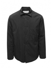 Mens shirts online: Monobi Eco Pop black padded shirt-jacket