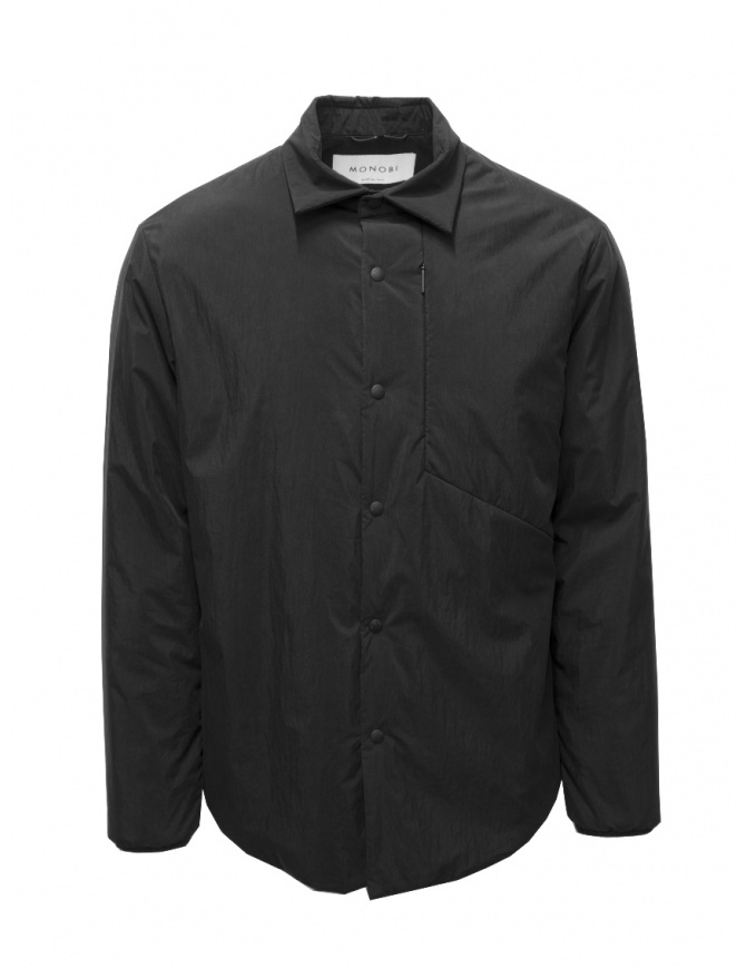 Monobi Eco Pop black padded shirt-jacket 14283140 BLACK 5100 mens shirts online shopping