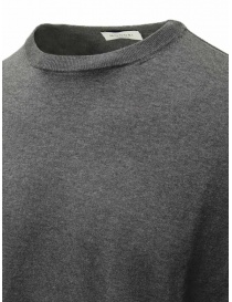 Monobi Wholegarment medium grey cotton and cashmere pullover price